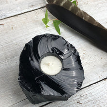 Load image into Gallery viewer, Obsidian Black Candle Holder
