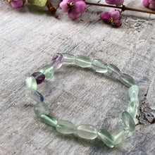 Load image into Gallery viewer, Fluorite Tri-Coloured Bracelet
