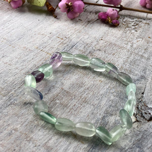 Fluorite Tri-Coloured Bracelet